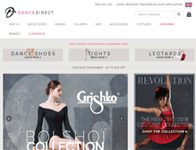 Tablet Screenshot of dancedirect.com
